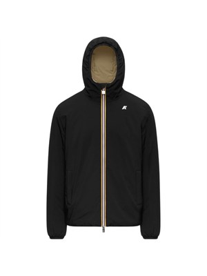Giubbino reversibile Jack K-Way waterproof nero/beige in UOMO