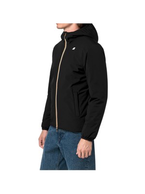 Giubbino reversibile Jack K-Way waterproof nero/beige in UOMO