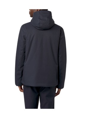 Giubbino Jacko K-Way uomo in tessuto blu in UOMO