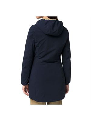 Giubbino reversibile Denise K-Way donna in nylon blu in DONNA