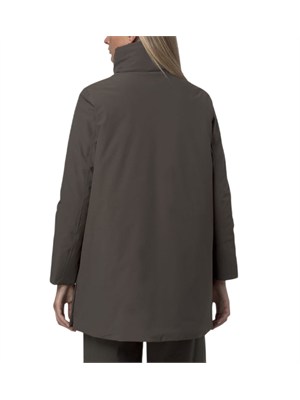 Giubbino Marla K-Way donna in tessuto khaki in DONNA