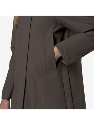 Giubbino Marla K-Way donna in tessuto khaki in DONNA