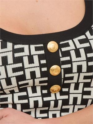 VESTITO ELISABETTA FRANCHI NERO in DONNA