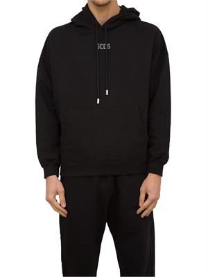 FELPA GCDS NERO in UOMO