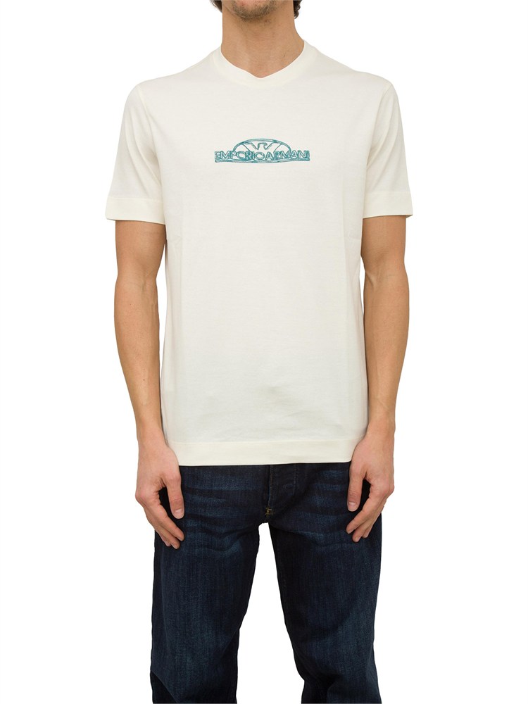 T-SHIRT EMPORIO ARMANI AVORIO