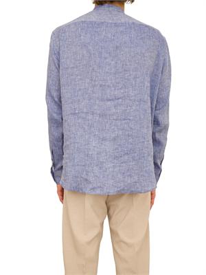 CAMICIA MANICA LUNGA EMPORIO ARMANI BLU in UOMO