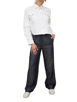 PANTALONE CASUAL ARMANI EXCHANGE BLU DENIM in DONNA