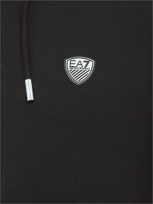 FELPA EA7 EMPORIO ARMANI NERO in UOMO