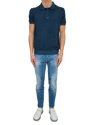 POLO PEUTEREY BLU in UOMO