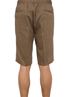 PANTALONE BERMUDA CORNELIANI MARRONE in UOMO