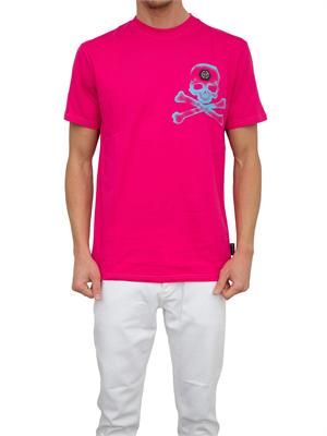 T-SHIRT PHILIPP PLEIN FUXIA in UOMO