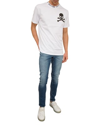 T-SHIRT PHILIPP PLEIN BIANCO in UOMO