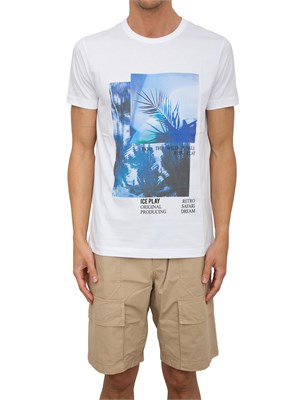 T-SHIRT ICE PLAY BIANCO in UOMO