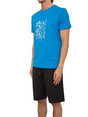 T-SHIRT BIKKEMBERGS AZZURRO in UOMO