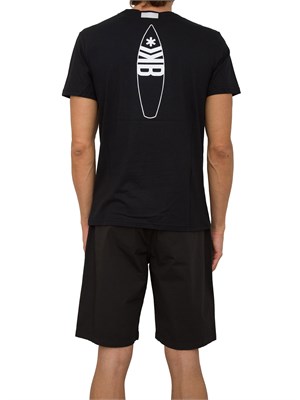 T-SHIRT BIKKEMBERGS NERO in UOMO