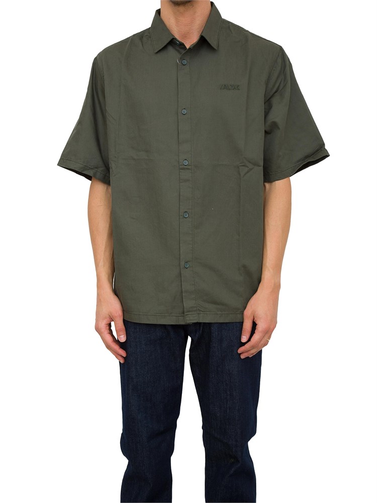 CAMICIA MANICA CORTA ARMANI EXCHANGE VERDE