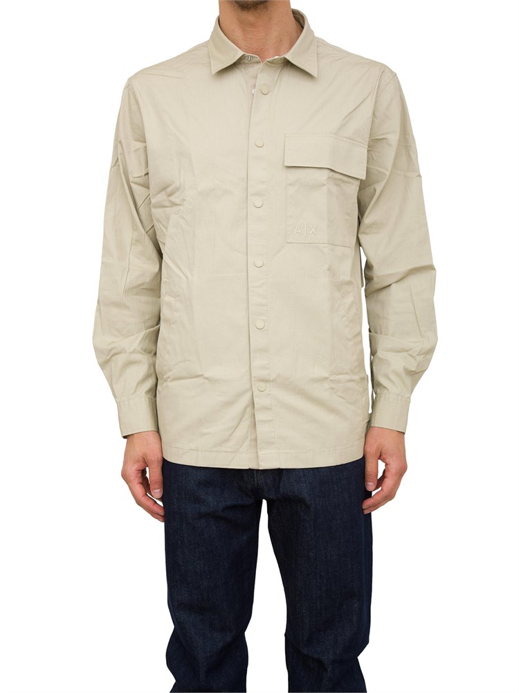 CAMICIA MANICA LUNGA ARMANI EXCHANGE BEIGE