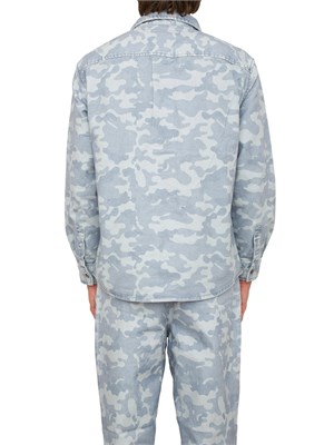 GIUBBINO ARMANI EXCHANGE BLU DENIM in UOMO