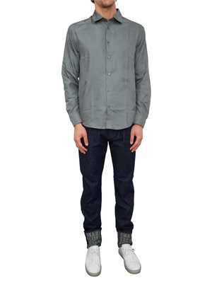 CAMICIA MANICA LUNGA ARMANI EXCHANGE VERDE in UOMO