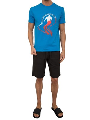 T-SHIRT BIKKEMBERGS AZZURRO in UOMO