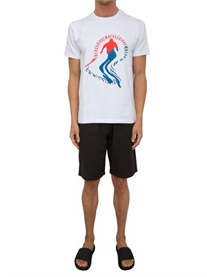 T-SHIRT BIKKEMBERGS BIANCO in UOMO