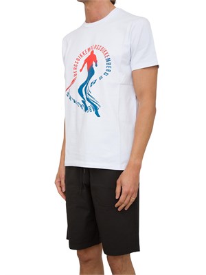 T-SHIRT BIKKEMBERGS BIANCO in UOMO