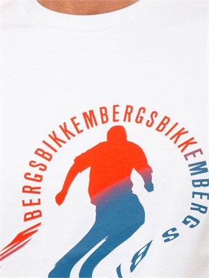 T-SHIRT BIKKEMBERGS BIANCO in UOMO