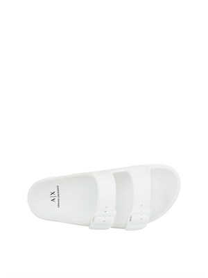 CIABATTE ARMANI EXCHANGE BIANCO in UOMO