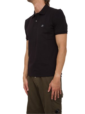 POLO C.P. COMPANY NERO in UOMO