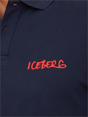 POLO ICEBERG BLU in UOMO