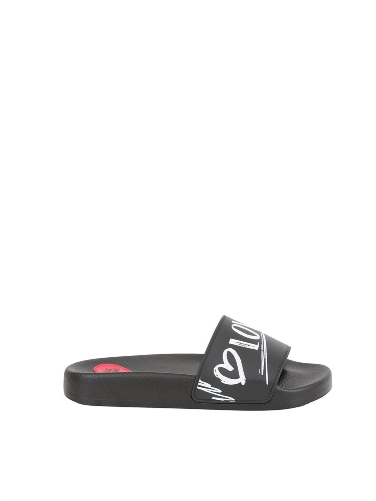 CIABATTE LOVE MOSCHINO NERO