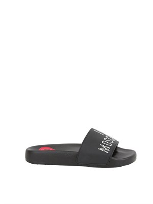 CIABATTE LOVE MOSCHINO NERO in DONNA