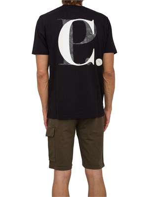 T-SHIRT C.P. COMPANY NERO in UOMO
