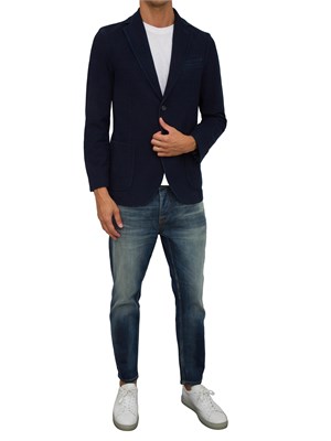 GIACCA MONOPETTO CIRCOLO 1901 BLU in UOMO