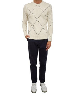 MAGLIA ELEVENTY AVORIO in UOMO