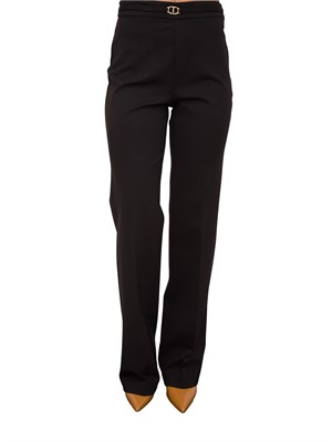 PANTALONE CASUAL TWIN-SET NERO in DONNA