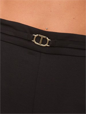 PANTALONE CASUAL TWIN-SET NERO in DONNA