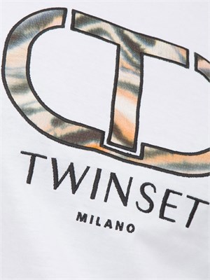 T-SHIRT TWIN-SET BIANCO in DONNA