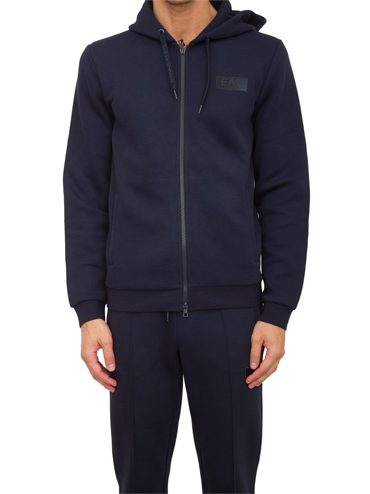 FELPA EA7 EMPORIO ARMANI BLU