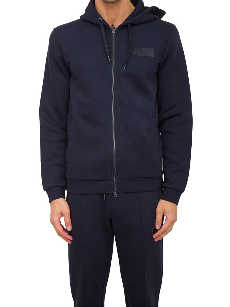 FELPA EA7 EMPORIO ARMANI BLU