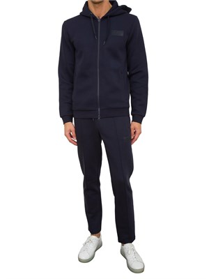 FELPA EA7 EMPORIO ARMANI BLU in UOMO
