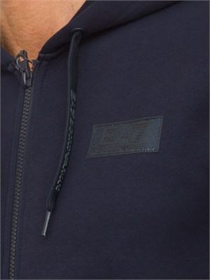 FELPA EA7 EMPORIO ARMANI BLU in UOMO