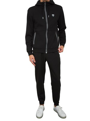 FELPA EA7 EMPORIO ARMANI NERO in UOMO