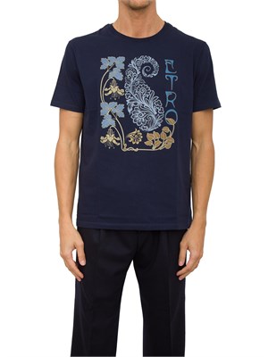 T-SHIRT ETRO BLU in UOMO