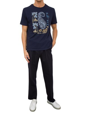 T-SHIRT ETRO BLU in UOMO