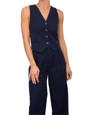 GILET TWIN-SET BLU in DONNA