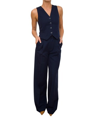GILET TWIN-SET BLU in DONNA