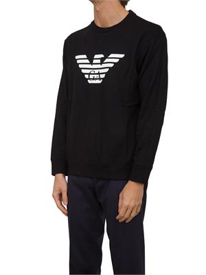 FELPA EMPORIO ARMANI NERO in UOMO