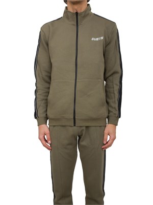 FELPA GUESS JEANS VERDE in UOMO