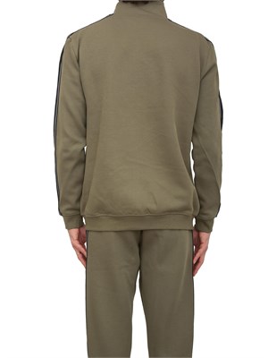 FELPA GUESS JEANS VERDE in UOMO